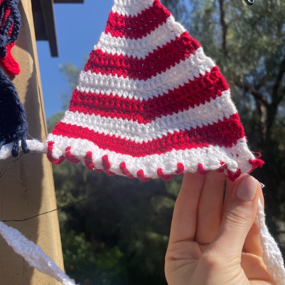 Usa Fourth of July bralette woven top small - Picture 3 of 7